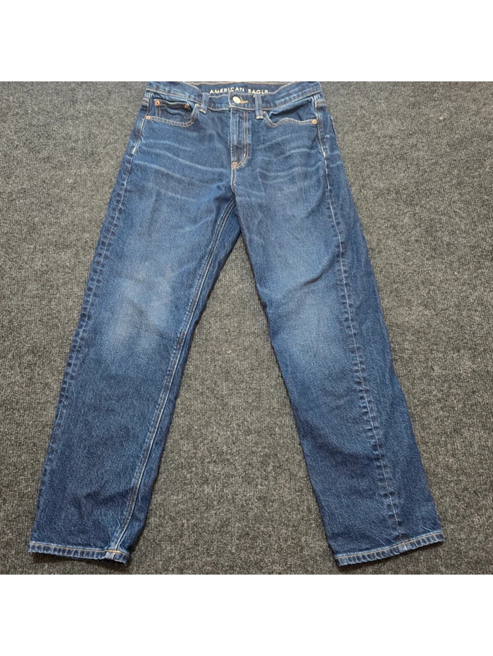 American Eagle Super High‑Rise Ankle Straight Jeans Women’s Size 2 Stretch